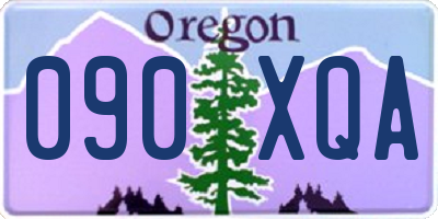 OR license plate 090XQA