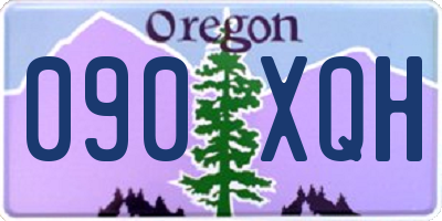 OR license plate 090XQH