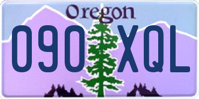 OR license plate 090XQL