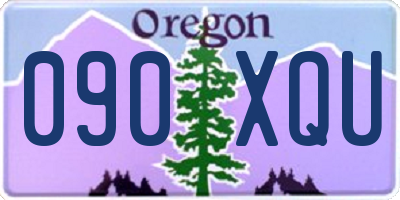 OR license plate 090XQU