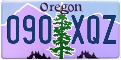 OR license plate 090XQZ