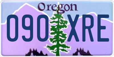 OR license plate 090XRE