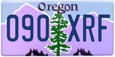 OR license plate 090XRF
