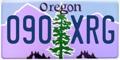 OR license plate 090XRG