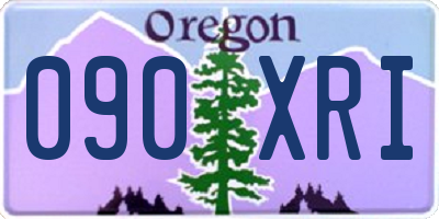 OR license plate 090XRI