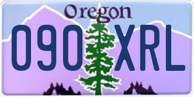 OR license plate 090XRL