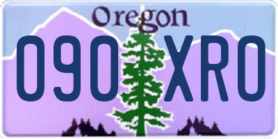 OR license plate 090XRO