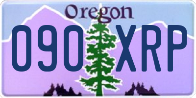 OR license plate 090XRP