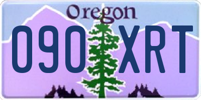 OR license plate 090XRT