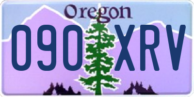 OR license plate 090XRV