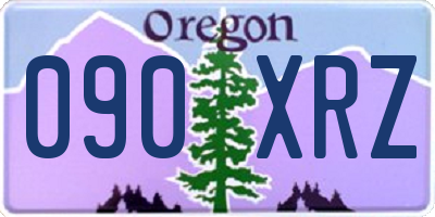 OR license plate 090XRZ