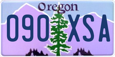 OR license plate 090XSA