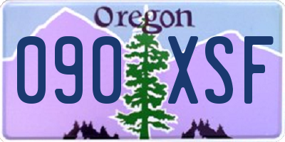 OR license plate 090XSF