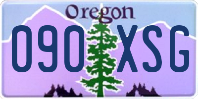OR license plate 090XSG