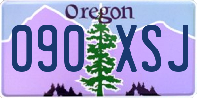 OR license plate 090XSJ