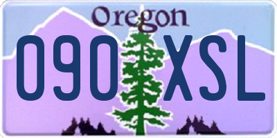 OR license plate 090XSL
