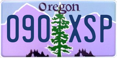 OR license plate 090XSP
