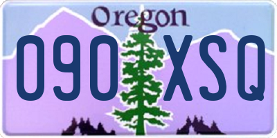OR license plate 090XSQ
