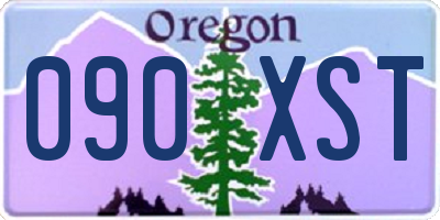 OR license plate 090XST