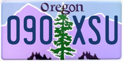 OR license plate 090XSU