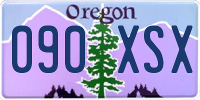OR license plate 090XSX