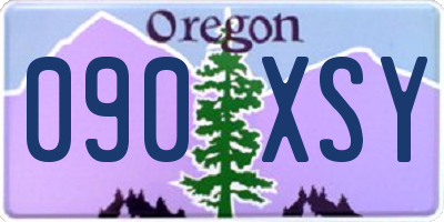 OR license plate 090XSY