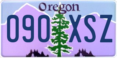 OR license plate 090XSZ