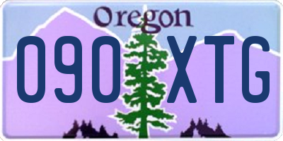 OR license plate 090XTG