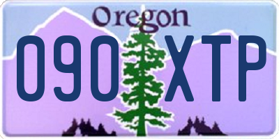 OR license plate 090XTP
