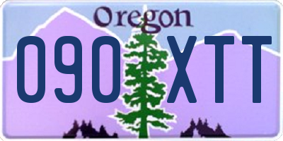 OR license plate 090XTT