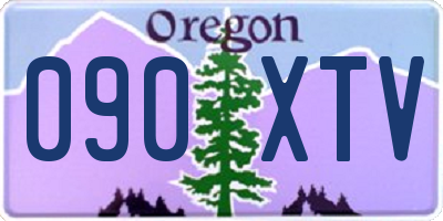 OR license plate 090XTV