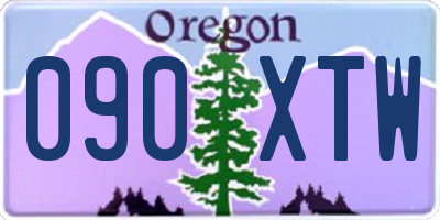 OR license plate 090XTW