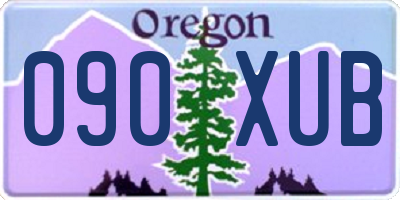 OR license plate 090XUB