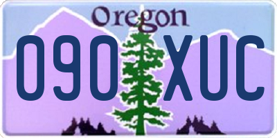 OR license plate 090XUC
