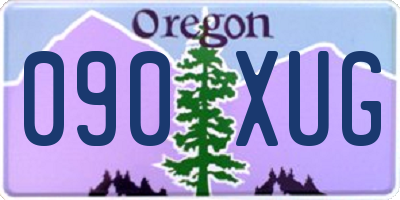 OR license plate 090XUG