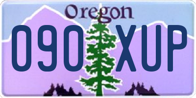 OR license plate 090XUP