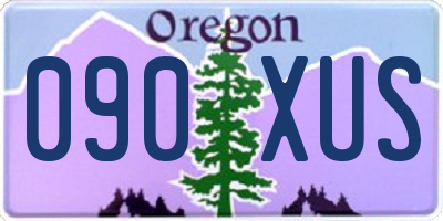 OR license plate 090XUS