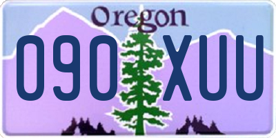OR license plate 090XUU