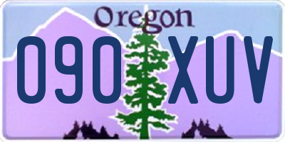 OR license plate 090XUV