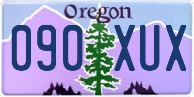 OR license plate 090XUX