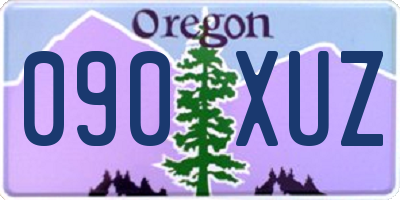 OR license plate 090XUZ