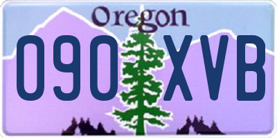 OR license plate 090XVB
