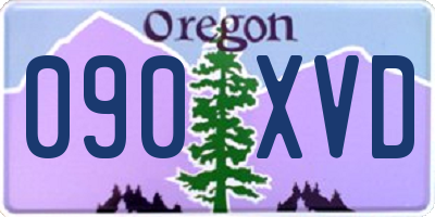 OR license plate 090XVD