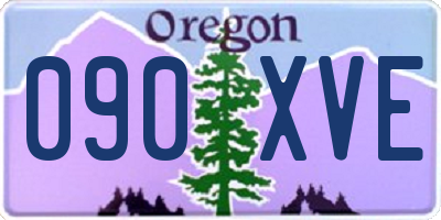 OR license plate 090XVE