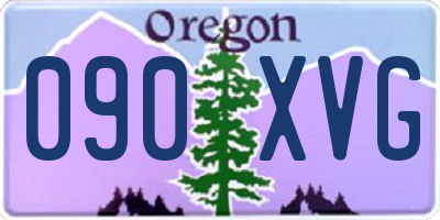 OR license plate 090XVG