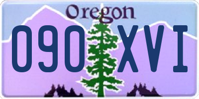 OR license plate 090XVI
