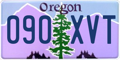 OR license plate 090XVT