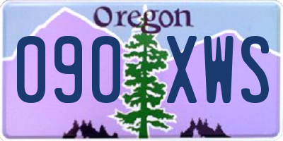 OR license plate 090XWS