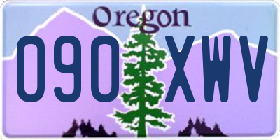 OR license plate 090XWV