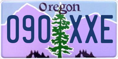 OR license plate 090XXE